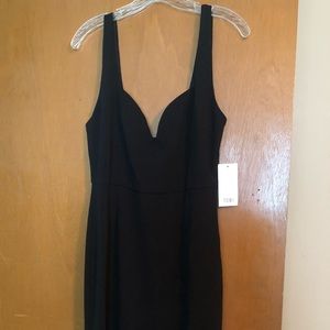 TOBI Black Formal Floor Length Dress